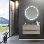 Orka Vento 100 Cm, Dublin, Banyo Dolabı Takımı (dokunmatik Sensörlü Ayna) Çok Renkli