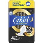 Orkid 4 Numara Daha Ekonomik Ultra Gece Paket Ekstra Ped 20'li