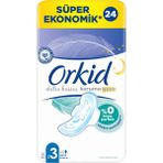 Orkid Ekstra Hassas 24'lü Gece Kullanım Pedleri Ultra İnce Rahatlık ve Sızıntı Önleyici Teknoloji
