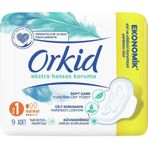 Orkid Ekstra Hassas Koruma 1 Boy Normal 9'lu Hijyenik Ped