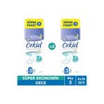 Orkid Extra Hassas Gece ( Boy 3 ) 16 Adet Süper Paket Hijyenik Ped x2