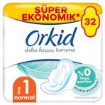 Orkid Extra Hassas Hijyenik Ped Normal (Boy 1) Süper Ekonomik Paket 32 Adet Ped