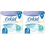 Orkid Extra Hassas Koruma (Boy 3) Gece 6lı Hijyenik Ped 2li paket