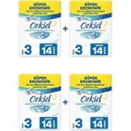 Orkid Extra Hassas Koruma Gece Süper Ekonomik Paket 56 Ped (14X4) Boy 3 Gece Boy 3 56