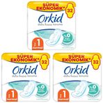 Orkid Extra Hassas Koruma Süper Ekonomik (Boy 1) Normal 32li Hijyenik Ped 3lü paket