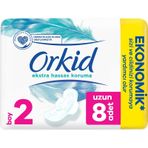Orkid Extra Hassas Koruma Uzun 8'li Hijyenik Ped