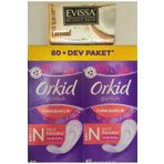 Orkid Ferah Koku İnce Pamuksu Günlük Ped 80'li X 1 Paket/Evissa Sabun Hediyeli