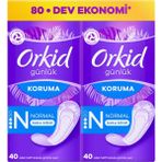 Orkid Günlük Ped Normal 80 Adet Ekonomi Paketi Gece Kullanımına Uygun Nefes Alabilen Yüzey