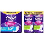 Orkid Günlük Ped Normal Dev Ekonomi Paketi 80 Ped Orkid Yaprak Günlük Ped Normal Dev Ekonomik Paket 100 Ped