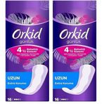 Orkid Günlük Ped Uzun Tekli Paket 16 Ped 2li paket