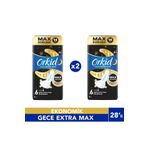Orkid Hijyenik Ped Ultra Gece Ekstra Max 14' lü 2 Adet 9060