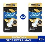 Orkid Hijyenik Ped Ultra Gece Ekstra Max 14'lü 2 Adet