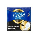 Orkid Hijyenik Ped Ultra Kanatlı Gece Extra 5Li (5'Li Paket)