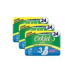 Orkid Maxi Gece 24'Lü X 3 Adet = 72 Adet Ped