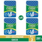 Orkid Maxi Gece Hijyenik Ped 28'li (7x4'lü Paket)