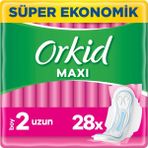 Orkid Maxi Hijyenik Ped Süper Ekonomik Paket Uzun (Boy 2) 28 Adet Ped