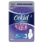 Orkid Platinum 3 Numara Ultra Gece 18li Hijyenik Ped