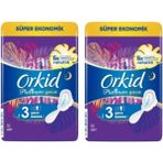 Orkid Platinum 4'lü Gece 16 x 2 Adet Hijyenik Pedler Nefes Alabilen Yüzey ile Konforlu Kullanım