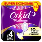 Orkid Platinum Dörtlü Paket Gece Ekstra 16'lı