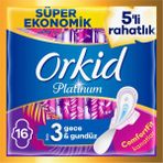 Orkid Platinum Gece 16 Adet Hijyenik Ped Ultra İnce Yapı ile Rahatlık Sunar