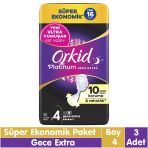 Orkid Platinum Gece Ekstra 3x16 Adet Ped