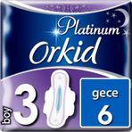 Orkid Platinum Gece Ekstra 6'lı Hijyenik Ped