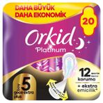Orkid Platinum Gece Ekstra Plus (Boy 5) 20 adet Hijyenik Ped