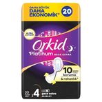 Orkid Platinum Hijyenik Ped Gece Ekstra (Boy 4) 20 Adet Ped