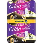 Orkid Platinum Hijyenik Ped Gece Ekstra (Boy 5) Ekonomik Paket 10 Adet Ped