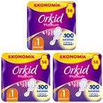 Orkid Platinum Hijyenik Ped Normal Ekonomik Paket 14 Ped 3lü paket