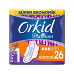 Orkid Platinum Hijyenik Ped Normal Süper Ekonomik Paket 26'lı Ped