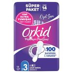 Orkid Platinum Hijyenik Ped Uzun Extra (Boy 3) 14 Adet Ped
