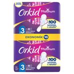 Orkid Platinum Hijyenik Ped Uzun Extra (Boy 3) Ekonomik Paket 10 Adet Ped