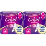 Orkid Platinum Hijyenik Ped Uzun Tekli Paket 7 Ped 2li paket