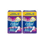 Orkıd Platinum Kokulu Hijyenik Ped Boy 3 Gece & Gunduz 5’Li Rahatlik Super Ekonomik 16’Li Paket X 2 Adet