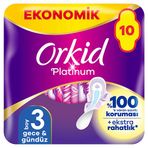 Orkid Platinum Ultra Gece Boy 3 10 Adet Hijyenik Ped