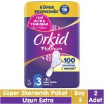Orkid Platinum Uzun Ekstra 2x16 32 Adet Hijyenik Ped