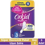 Orkid Platinum Uzun Ekstra Süper Paket 16 Parça 16x3 Kanatlı 48 Adet Ekonomik Konfor