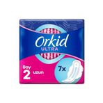 Orkid Tekli Ultra Kanatlı Uzun 7li Hijyenik Ped-