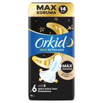 Orkid Ultra Ekstra Hijyenik Ped Dörtlü Gece Extra Max14 (8'Li Paket)