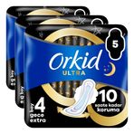 Orkid Ultra Ekstra Tekli Gece Ekstra 5'li 3lü paket