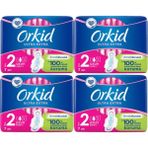 Orkid Ultra Extra Hijyenik Ped Uzun 7'li x 4 Paket Sızıntı Önleyici Teknoloji ile Konforlu Kullanım