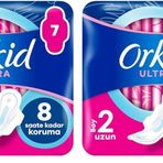 Orkid Ultra Extra Hijyenik Ped Uzun Tekli Paket 8 Ped 2li paket
