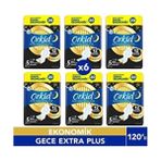 Orkid Ultra Extra Plus 20'li Gece Kullanım Ped 4'lü x 6 Adet Ekstra Rahatlık ve Nefes Alabilen Yüzey