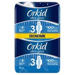Orkid Ultra Gece 3 Numara Gece 12li Hijyenik Ped
