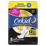 Orkid Ultra Gece Ekstra Plus 14'Lü (3'Li Paket)