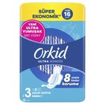 Orkid Ultra Gündüz Uzun Ekstra (Boy 3) Hijyenik Ped 16 Adet