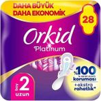 Orkid Ultra Platinum Uzun Ped 28'li Çok Renkli Boy 2 Uzun Özellikli Ekstra Rahatlık