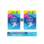 Orkid Ultra Uzun Extra (Boy 3) 16 Adet Süper Ekonomik Hijyenik Ped x2