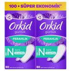 Orkid Yaprak Günlük Ped Normal Süper Ekonomik Paket 100 Adet Ped
